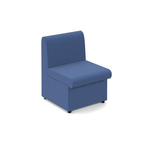Una Single Modular Upholstered Seat Cobalt Blue UNA50001-CB