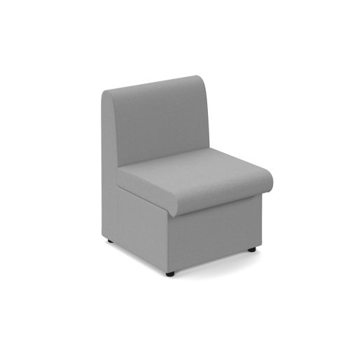 Una Single Modular Upholstered Seat Grey UNA50001-SG