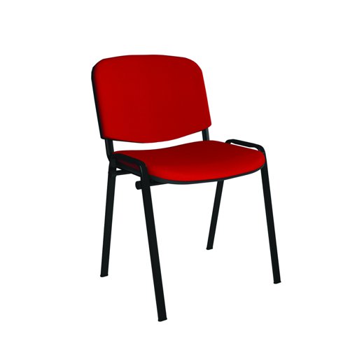 Taurus Stacking Conference Chair Black Frame/Red TAU40002-R