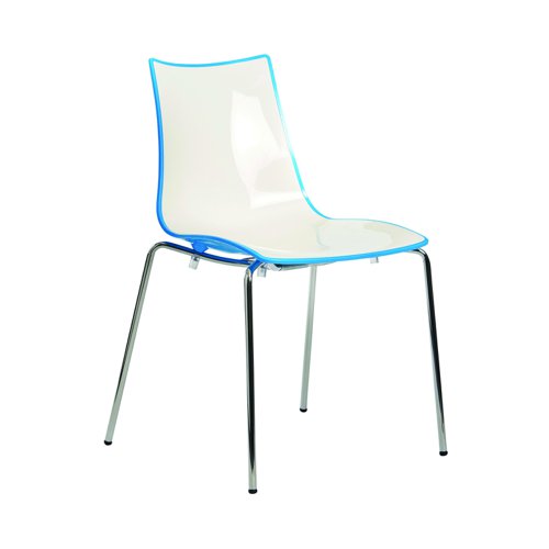 Gecko Shell Stacking Dining Chair Blue CH8301-BL