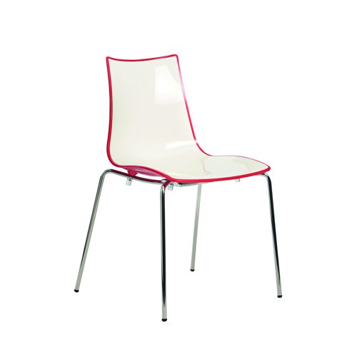 Gecko Shell Stacking Dining Chair Red CH8301-RE