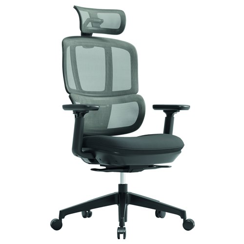 Shelby Mesh Back Headrest Operator Chair Black SHL301K2-K