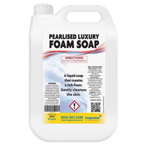 Pearlised Luxury Foam Soap Pink 5 Litre