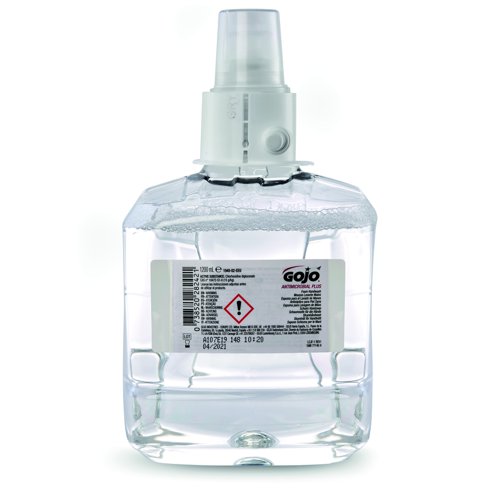 GOJO LTX-12 Mild Antimicrobial Foam Handwash Refill 1200ml (Pack 2) 1952-02-EEU0