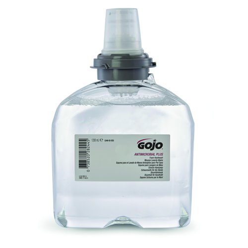 GOJO TFX Mild Antimicrobial Foam Handwash Refill 1200ml (Pack 2) 5378-02-EEU00