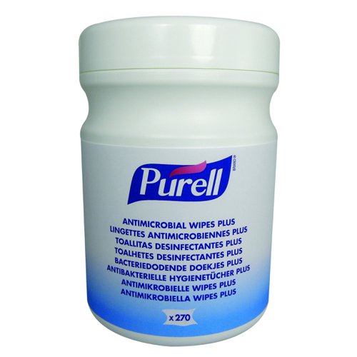 PURELL Antimicrobial Wipes Plus (Pack 270) 9213-06-EEU00