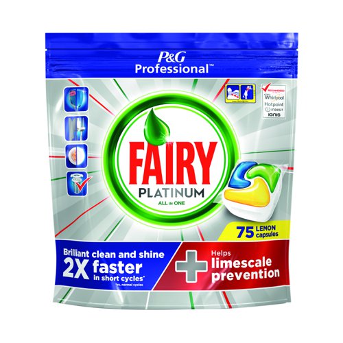 Fairy Platinum Dishwasher Tablets (Pack 75) 81448293