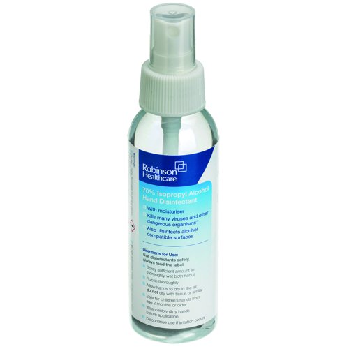 FastAid 70 Percent IPA Hand Disinfectant Spray 100ml (Pack 24) 5121