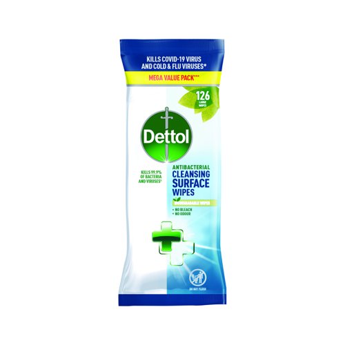 Dettol Antibacterial Cleansing Wipes (3x126 Wipes)