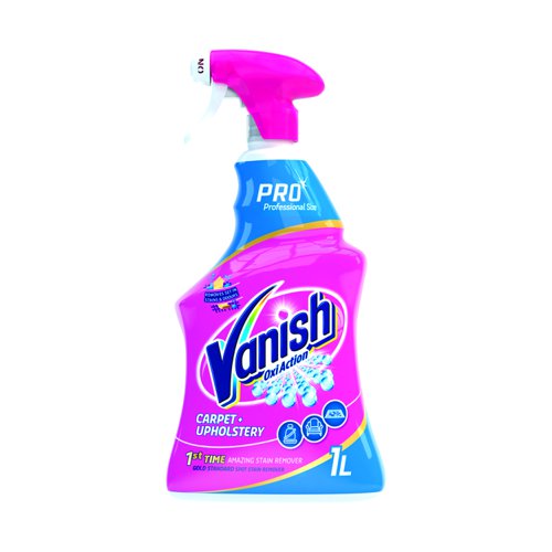 Vanish Carpet/Upholstery Cleaner Professional Trigger Spray 1 litre (Pack 3)