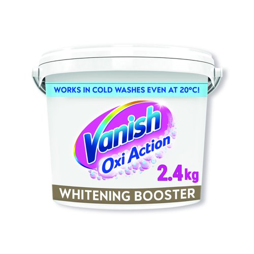 Vanish Oxi Action Stain Remover Powder For Whites 2.4kg (Pack 3)