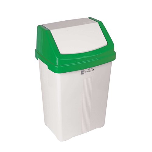 Plastic Swing Bin 50 Litre Green