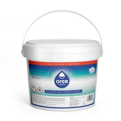 Disinfectant Wipes 70% Alcohol (Tub 400)