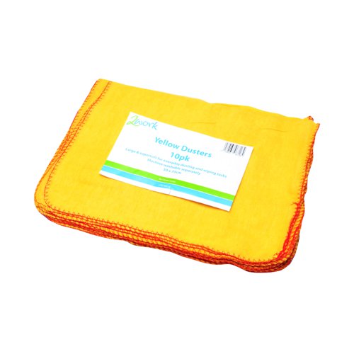 Cotton Dusters 508x406mm Yellow (Pack 10)