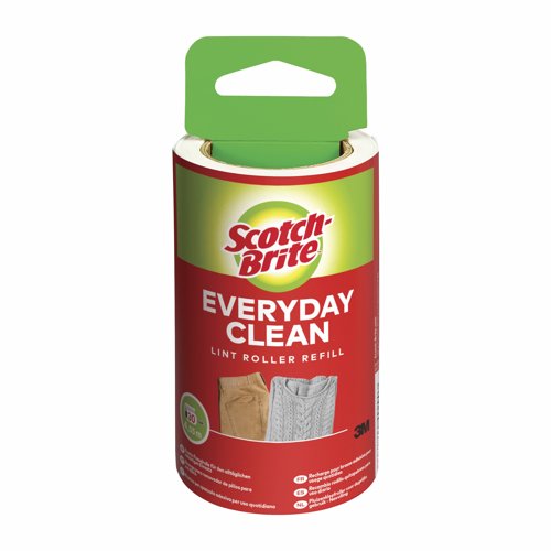 3M Scotch-Brite Everyday Clean Lint Roller Refill (30 Sheets) 7100243654