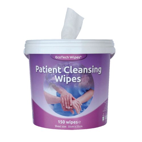 EcoTech Patient Cleanse Wipes (Pack 150) EBPC150