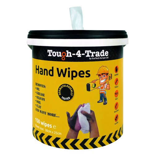 EcoTech Industrial Hand Wipes (Pack 150) EBMH150