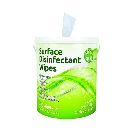 Disinfectant Wipes Tub (Pack 500)