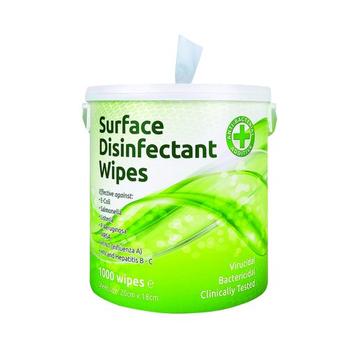 Disinfectant Wipes Bucket (Pack 1000)