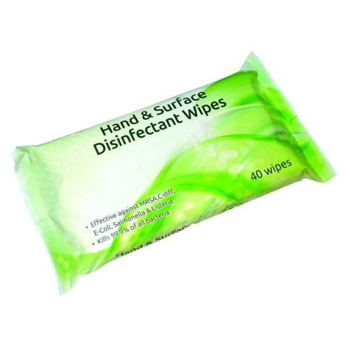 EcoTech Hand & Surface Disinfectant Wipes 40 Sheets (Pack 16) FPHSD40