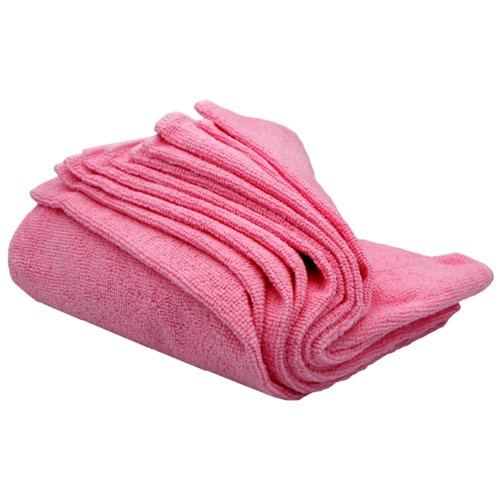 Microfibre Cloths 400x400mm Red (Pack 10)