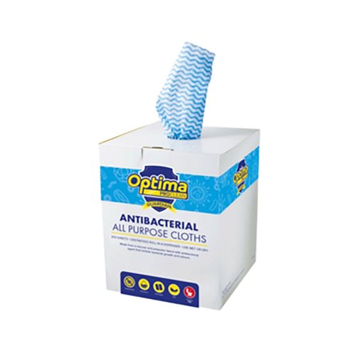 Antibacterial All Purpose Cloths Blue (200 Sheets)