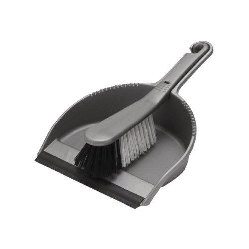 Addis Dustpan & Brush Set Metallic 9216MET
