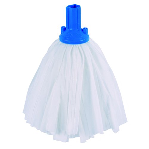 Exel Big White Mop Head Blue (Pack 10) 102199BU