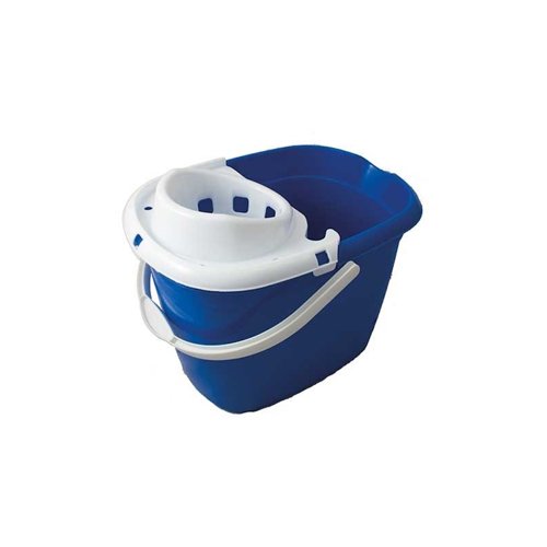 Standard Plastic Mop Bucket 15 Litre Blue