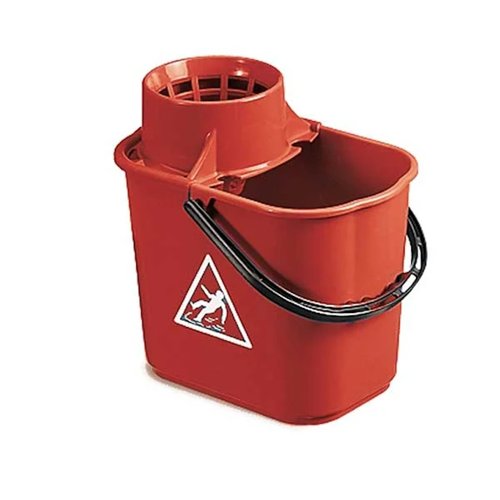 Industrial Mop Bucket 14 Litre Red