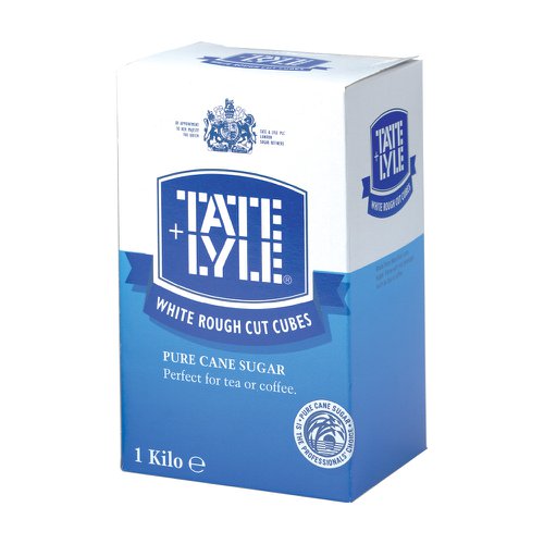 Tate & Lyle White Rough Cut Sugar Cubes 1kg 1180
