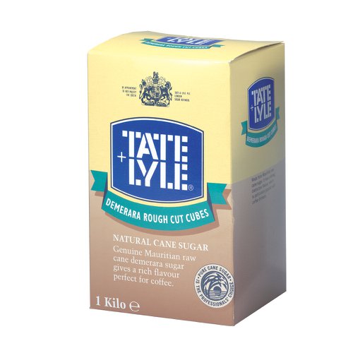 Tate & Lyle Rough Cut Sugar Cubes Demerara 1kg