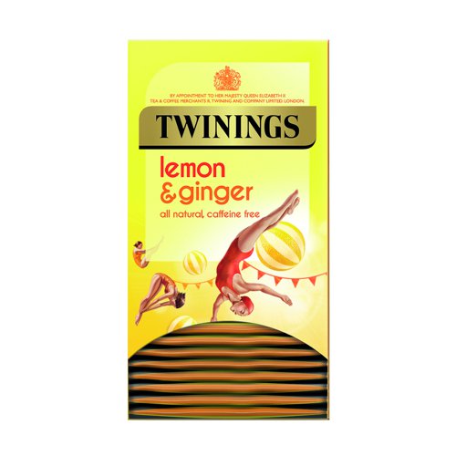 Twinings Wellbeing Blends Lemon & Ginger Tea Bags (Pack 20)