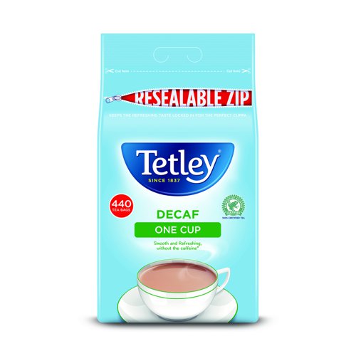 Tetley Decaf One Cup Tea Bags (Pack 440)