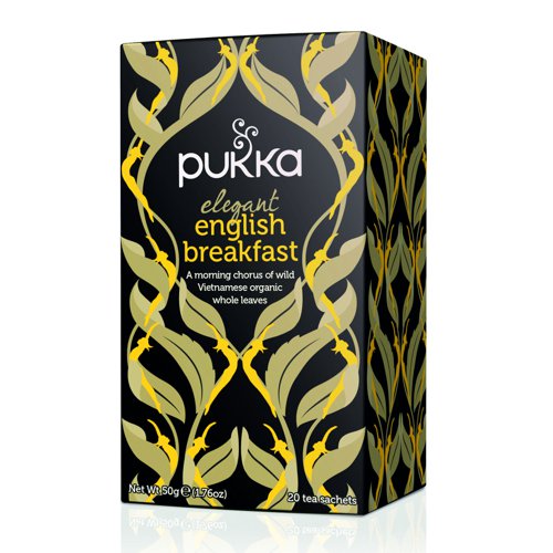 Pukka Elegant English Breakfast Tea (Pack 20) 5060229011596