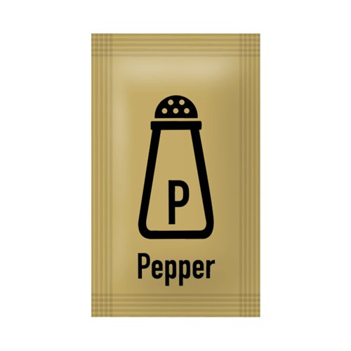 Single Serving Pepper Sachets (Pack 2000) 60111370