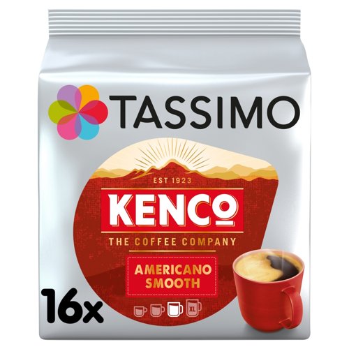 Tassimo Kenco Americano Smooth Pods 128g (Pack 16) 4031526