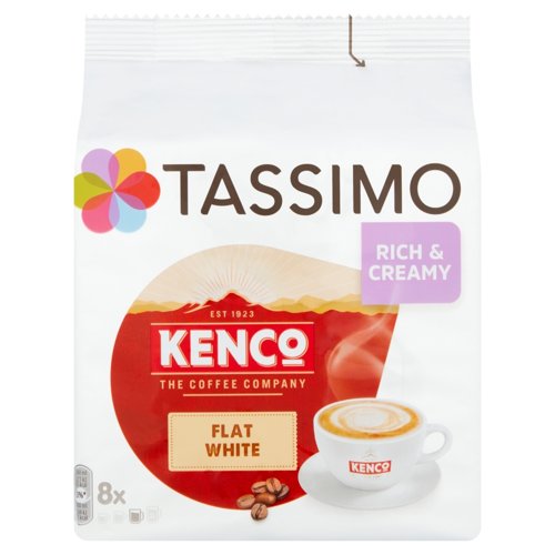 Tassimo Kenco Flat White Pods (Pack 8) 4051498