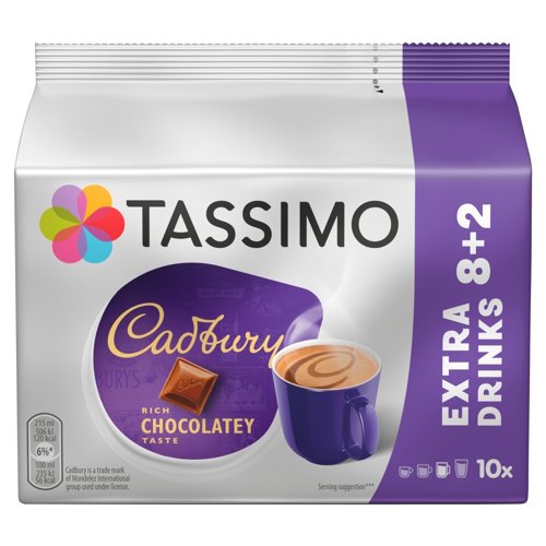 Tassimo Cadbury Hot Chocolate Pods (Pack 10) 4058265