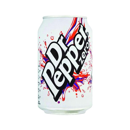 Dr Pepper Zero 330ml Can (Pack 24)