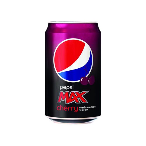 Pepsi Max Cherry 330ml Can (Pack 24)