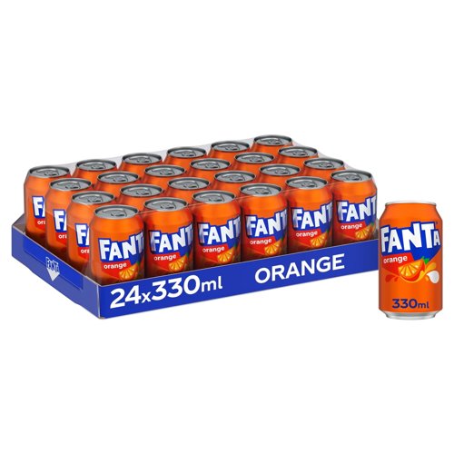 Fanta Orange 330ml Can (Pack 24)