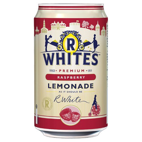 R Whites Raspberry Lemonade 330ml Can (24) 201302