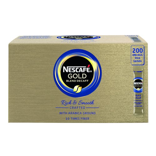NESCAFE GOLD BLEND Decaf Coffee Granules Sticks 1.8g (Pack 200) 12340522