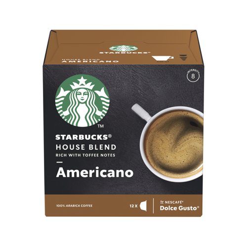 STARBUCKS Dolce Gusto Americano House Blend Medium Roast Capsule (3x12) 12397697