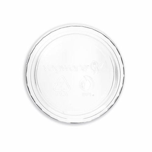 Vegware Portion Pot Lid 2oz/4oz Clear (Pack 2000) CF736
