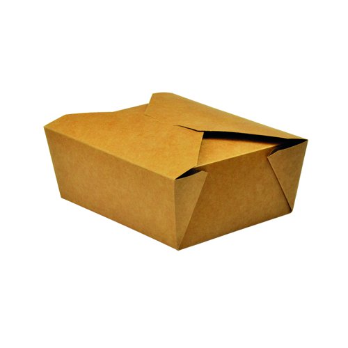 Vegware Food Carton No.8 1300ml Kraft Brown (Pack 300) 1671