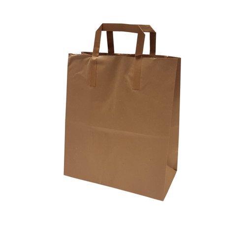 ProPac Paper Carrier Bags 300x250x135mm Brown (Pack 250) BBH1015