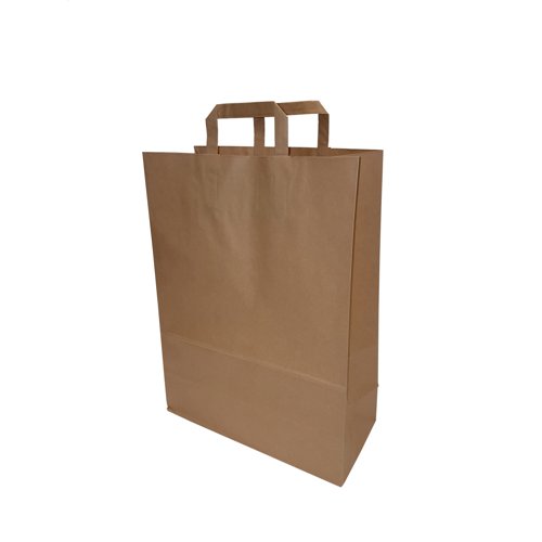 ProPac Paper Carrier Bags 390x300x125mm Brown (Pack 250) BBH1217