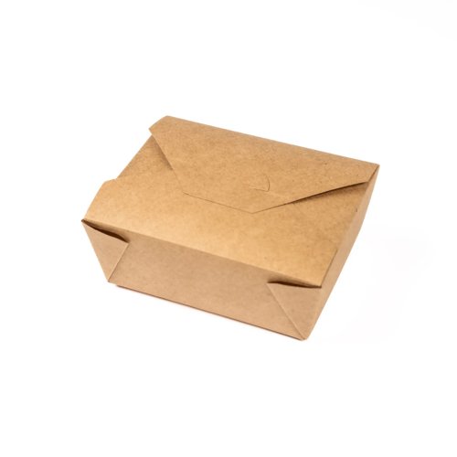 Kraft Food Box Medium 1250ml 155x120x65mm (Pack 50)